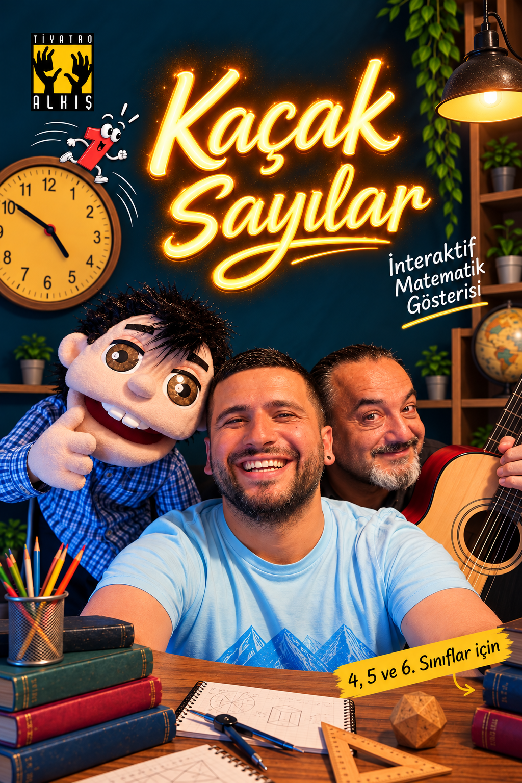 Kaçak Sayılar — İnteraktif Matematik Gösterisi Afişi